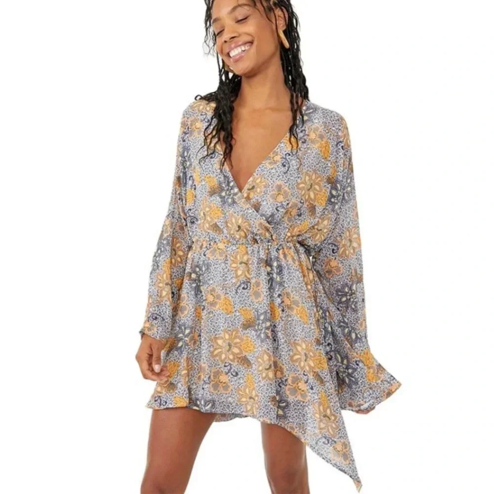 Free People Teegan Mini Dress Size S New